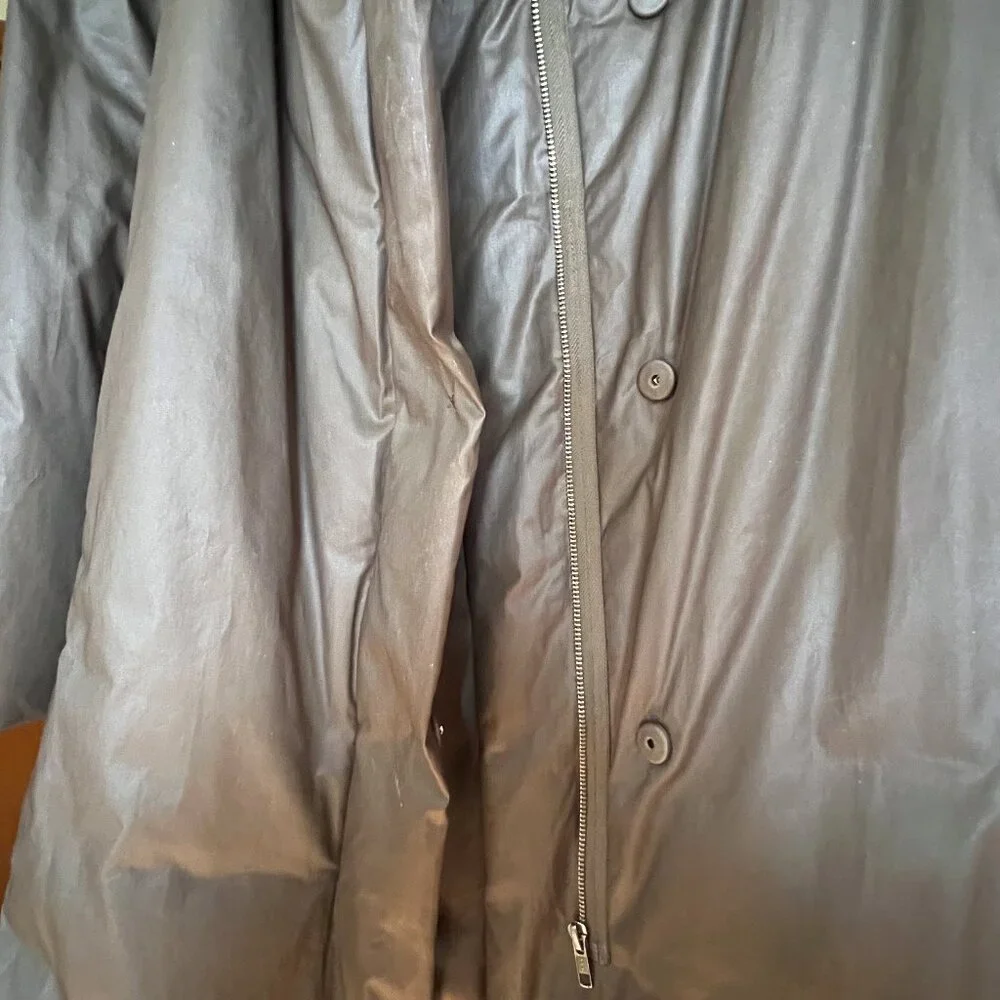 Poetry Fashion (UK) Shawl-collar Puffer Coat Dark Moss 16 Super cozy! - Picture 6 of 15